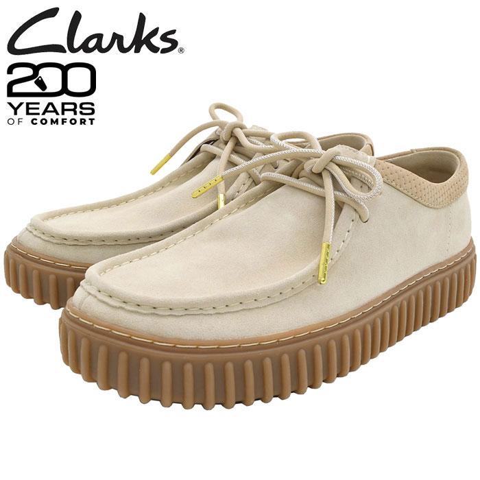 Clarks（クラークス） ブーツ メンズ 男性用 トーヒル ロー Ecru Suede
