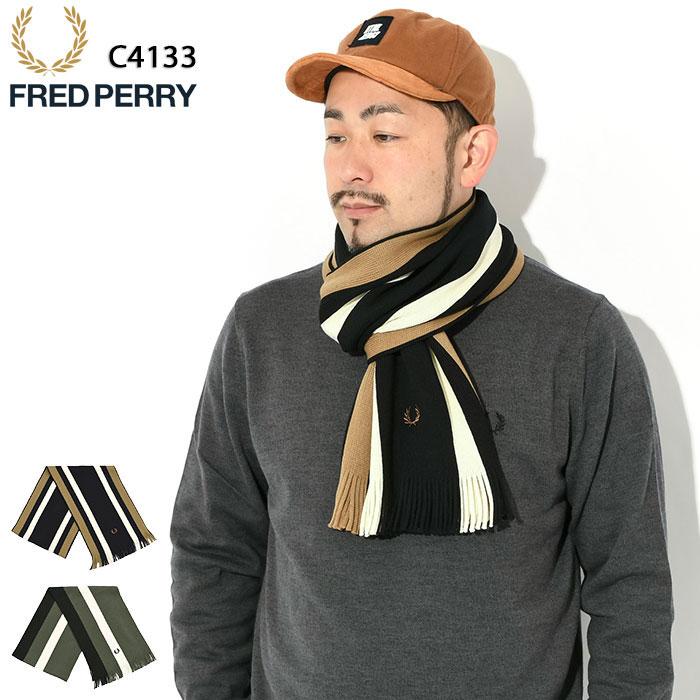 FRED PERRY（フレッドペリー） マフラー メンズ ボールド ストライプ