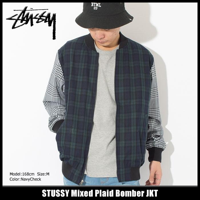STUSSY（ステューシー） ジャケット メンズ Mixed Plaid Bomber(stussy