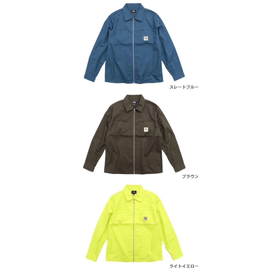 STUSSY（ステューシー） シャツ 長袖 メンズ Zip Up Work(stussy shirt