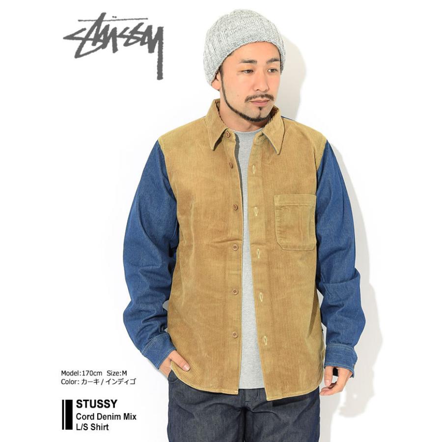 STUSSY（ステューシー） シャツ 長袖 メンズ Cord Denim Mix ( stussy