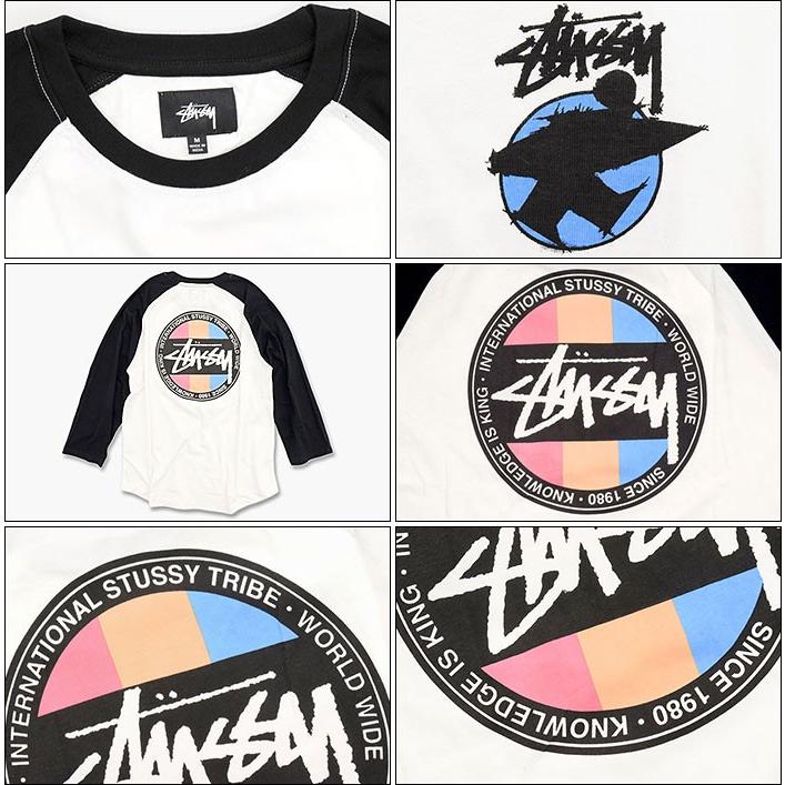 STUSSY（ステューシー） ラグラン 七分袖 メンズ Surfman Dot Jersey
