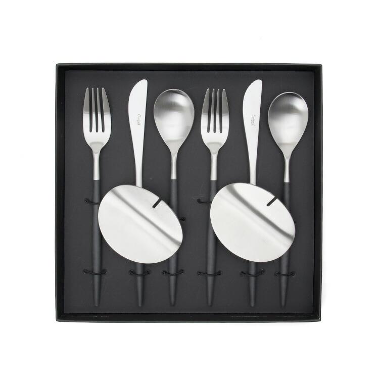 Cutipol（クチポール） ミオ ブラック ディナーセット + カトラリー