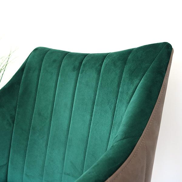 NOVICE ダイニングチェアー 2脚セット 肘付き おしゃれ グリーン