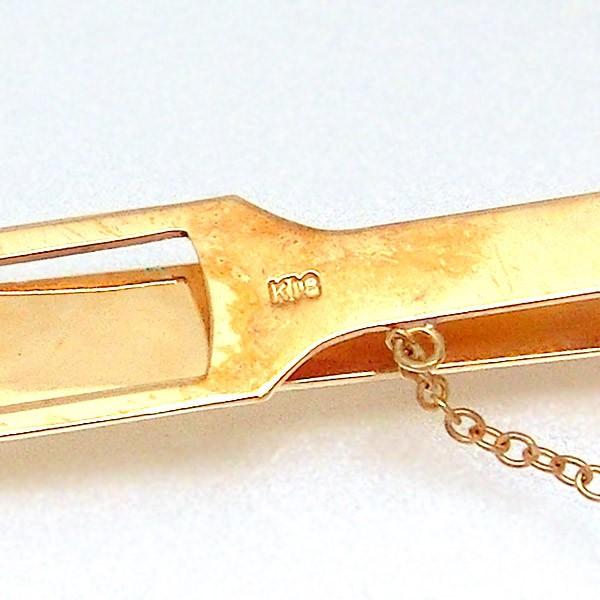 プレゼント タイ留め ネクタイピン 18金 K18 地金 ゴールド メンズ