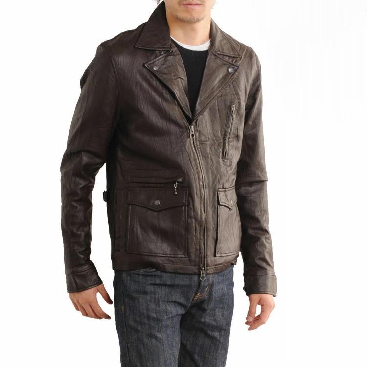 sankyo shokai（三京商会） 【訳あり】 ラムレザー ダブル ライダース