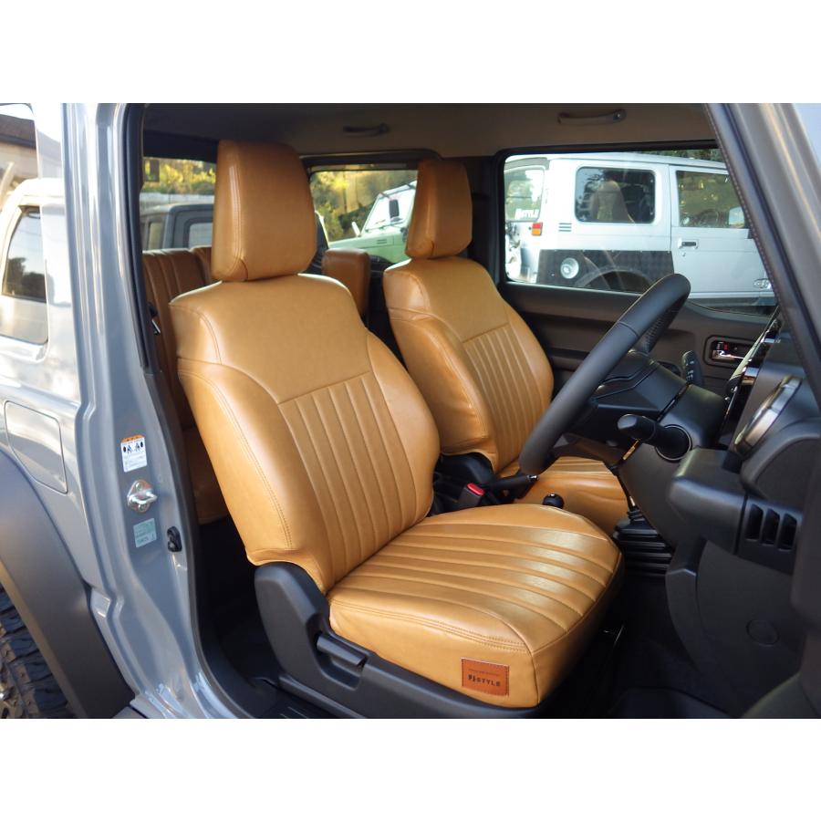 ジムニー JB64/JB74 クラシックシートカバー キャメル ヴィンテージ