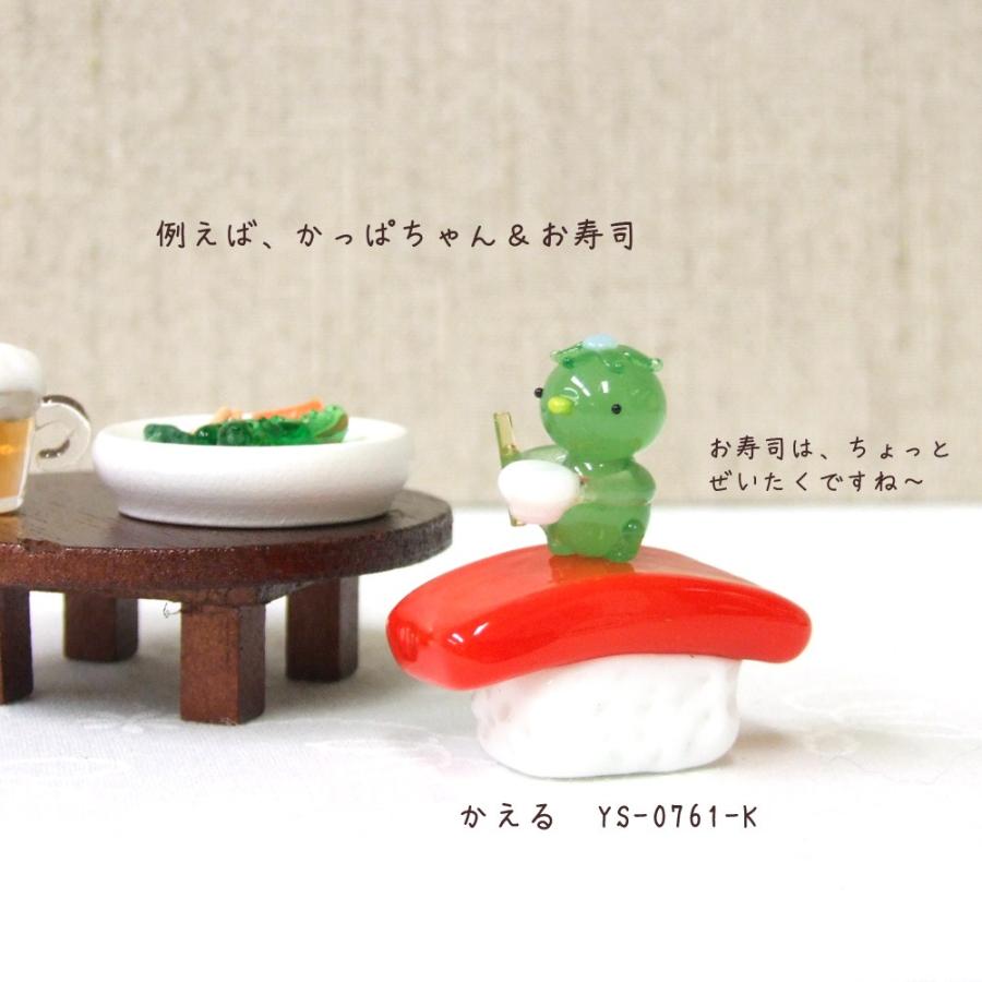 ガラス細工 ミニチュア 雑貨 置物 日本の定番・お寿司 : ガラス細工