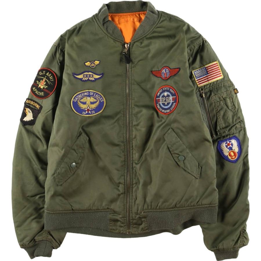 古着 民間品 アルファ ALPHA MA-1タイプ ミリタリー フライト