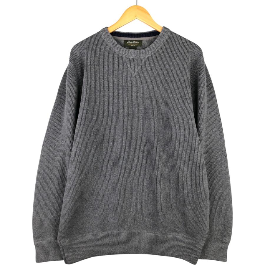 Eddie Bauer（エディーバウアー） 古着 リブ編み コットンニット