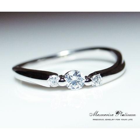 天然 ダイヤ 0.12ct ソリティア リング K18 ゴールド各色 プラチナ