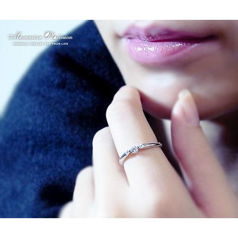 天然 ダイヤ 0.12ct ソリティア リング K18 ゴールド各色 プラチナ