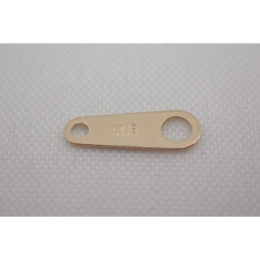 ネックレス ブレスレット 留め具 K18 プレート ダルマ Sサイズ