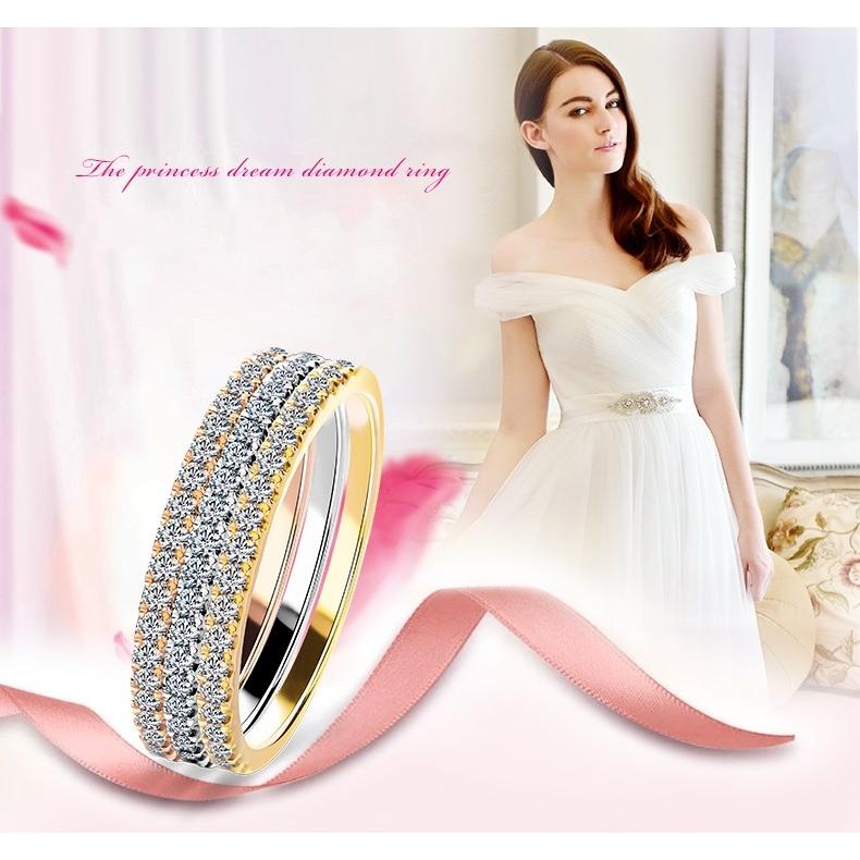 SWAROVSKI（スワロフスキー） リング 指輪 3本セット 高級 エタニティ