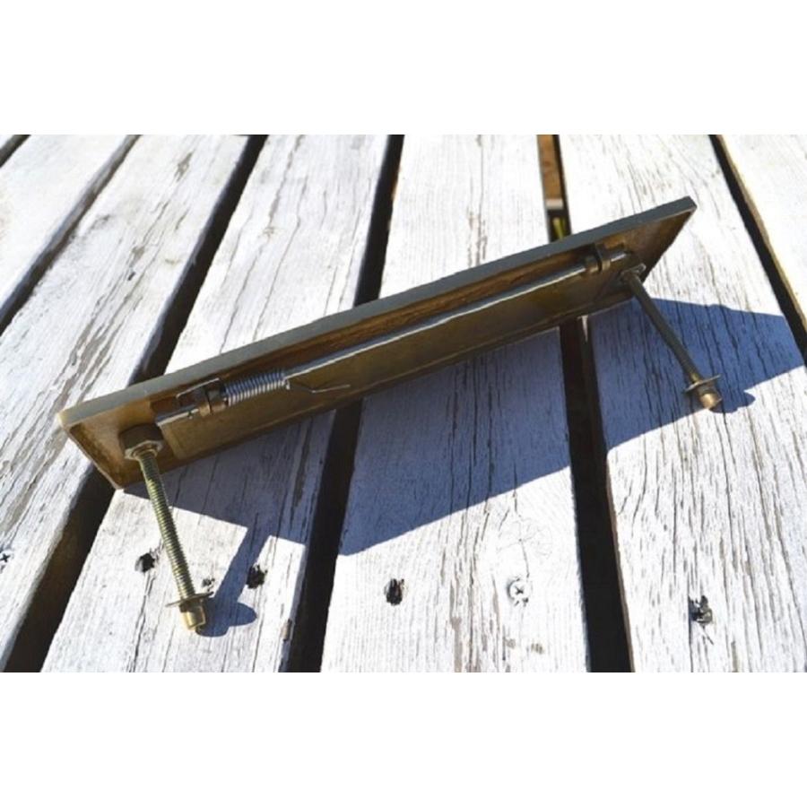 真鍮製 ノッカー付ポスト口 郵便受け ドア用金具 アンティーク金具