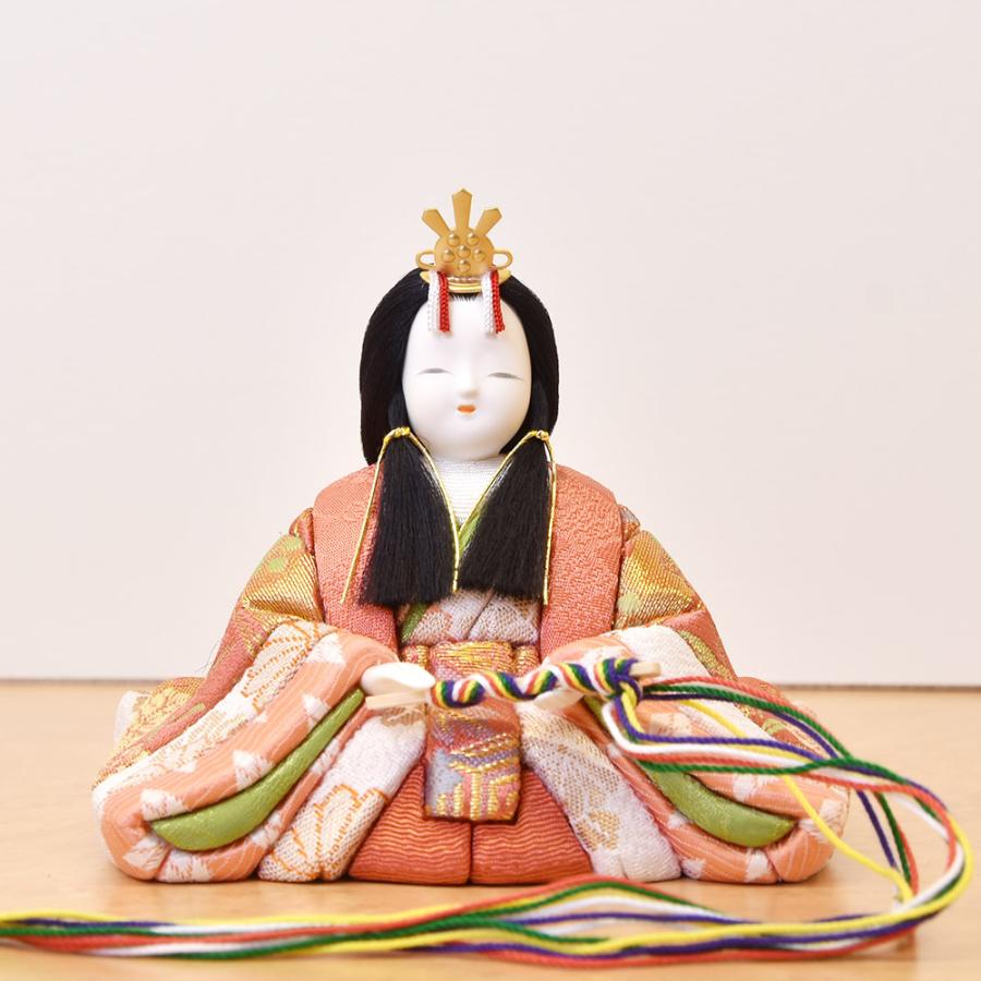 雛人形 コンパクト 木目込み 一秀 収納飾り 15人飾り 十五人 3段段飾り