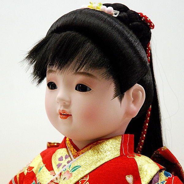 市松人形13号 女の子 いちまつ人形 ポニーテール : 雛人形-五月人形