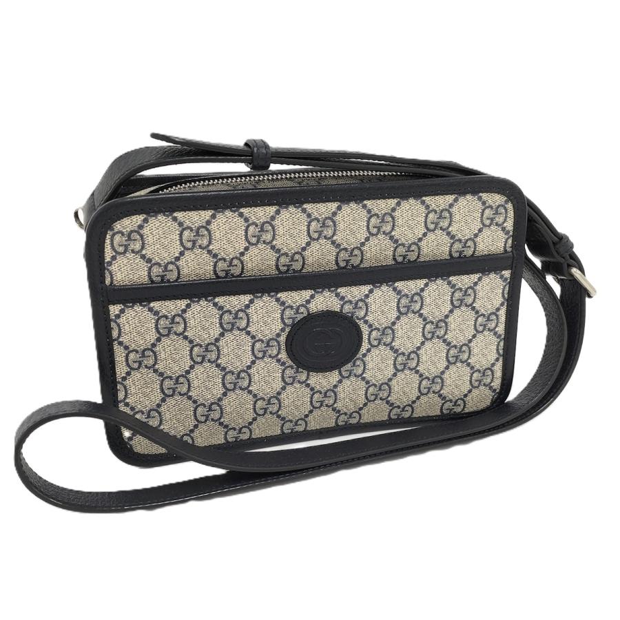 GUCCI（グッチ） ショルダーバッグ GGスプリーム ベージュ ネイビー