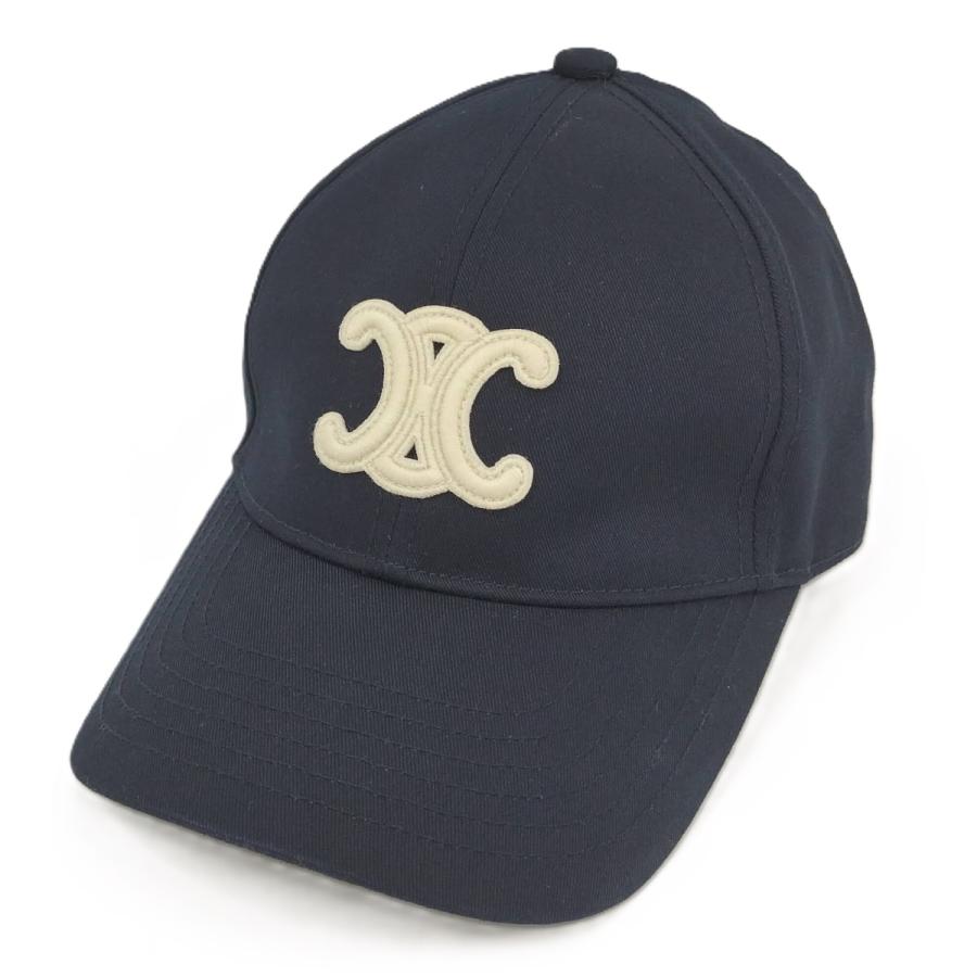CELINE（セリーヌ） ベースボールキャップ サイズMネイビー : JJ
