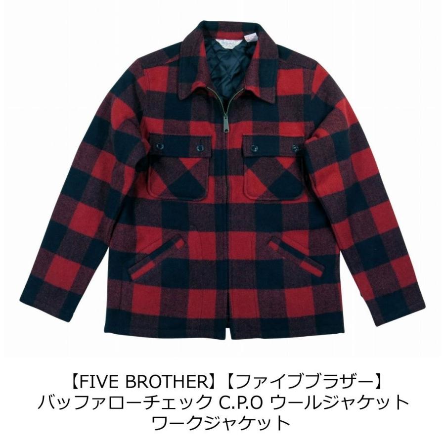 FIVEBROTHER（ファイブブラザー） バッファローチェック C.P.O ウール