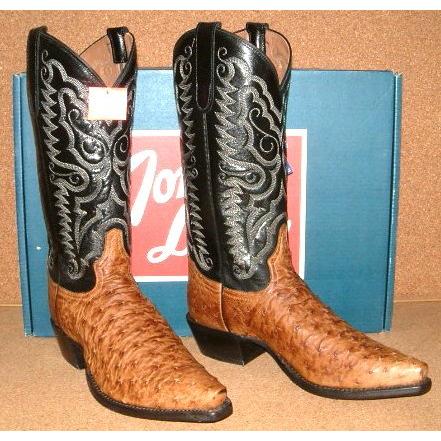 本物 【TONY LAMA トニーラマ】 最高級 オーストリッチ ダチョウ 皮革