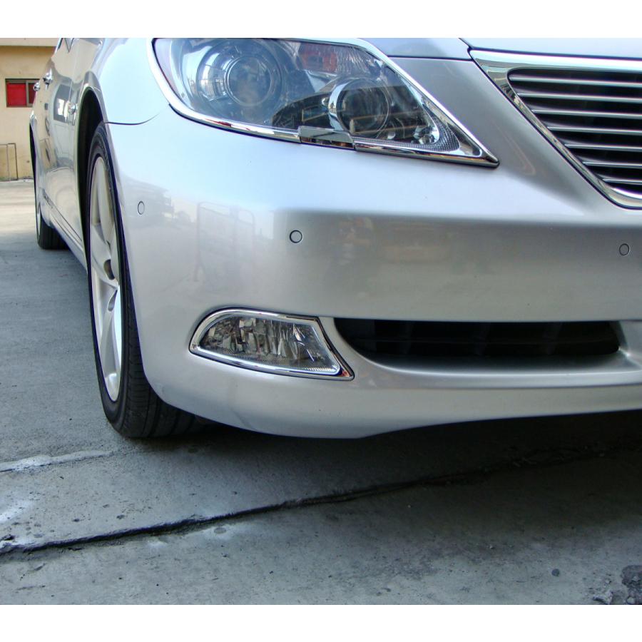 レクサス メッキ フォグライト フォグランプ リング LS460 LS600h