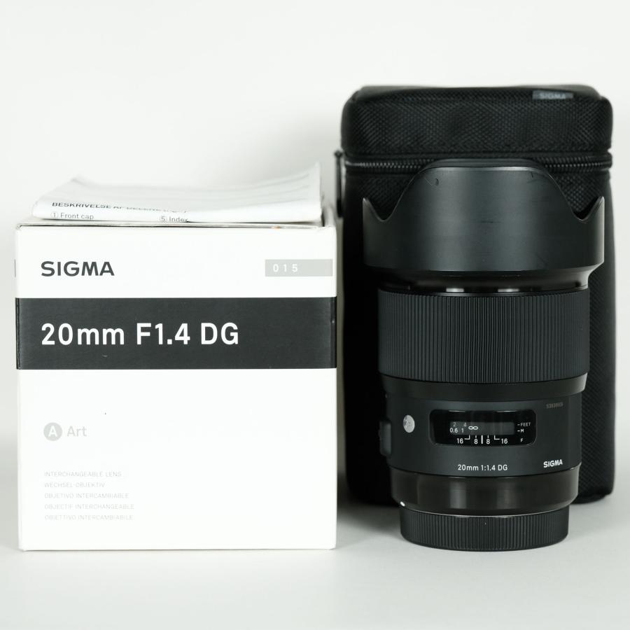 良品] SIGMA 20mm F1.4 DG HSM｜Art [キヤノン用] / キヤノンEF