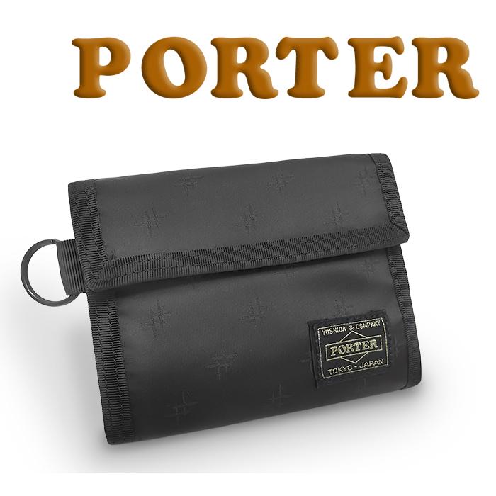 PORTER 【未使用 超美品】 ポーター 二つ折り財布 キーリング付き ミニ