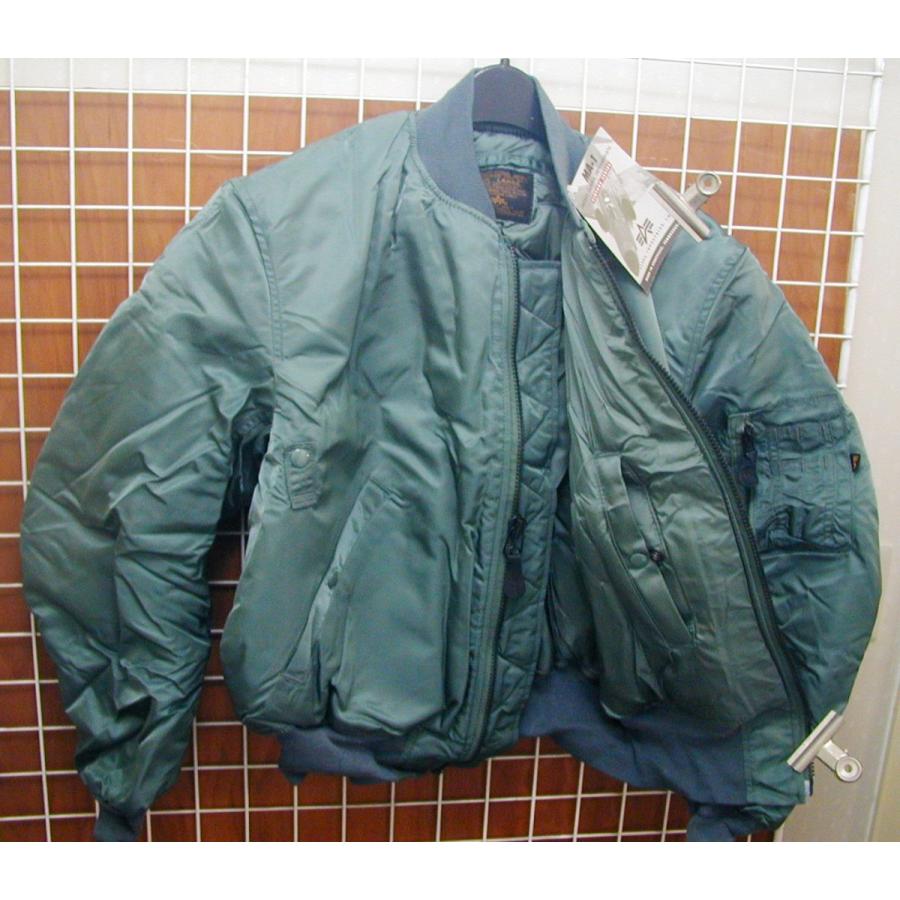 ALPHA Industry VINTAGE グリーン MA-1 Made in USA サイズ：L