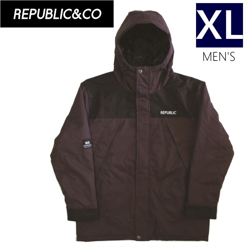 ○ REPUBLIC 36 CHAMBERS JKT Brown XLサイズ メンズ スノーボード