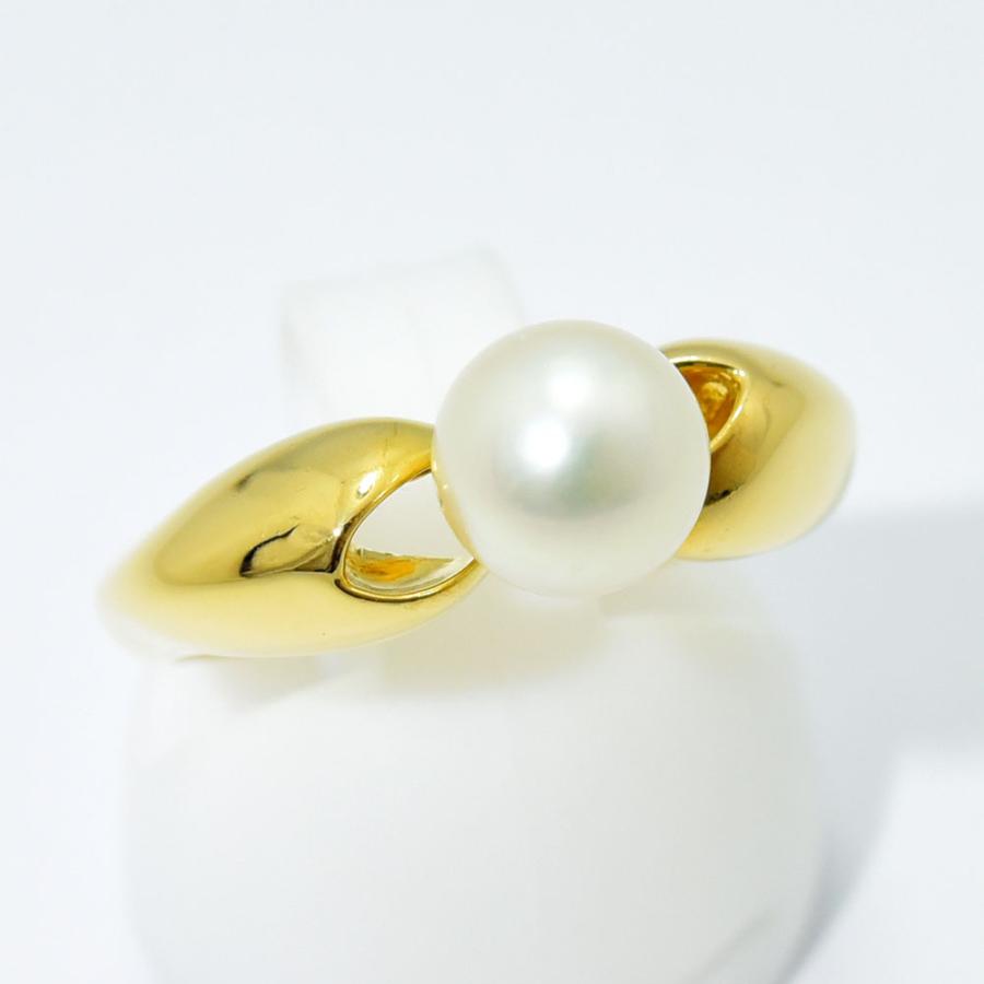 MIKIMOTO（ミキモト） リング 指輪 あこや真珠 7.3mm パール K18 約12