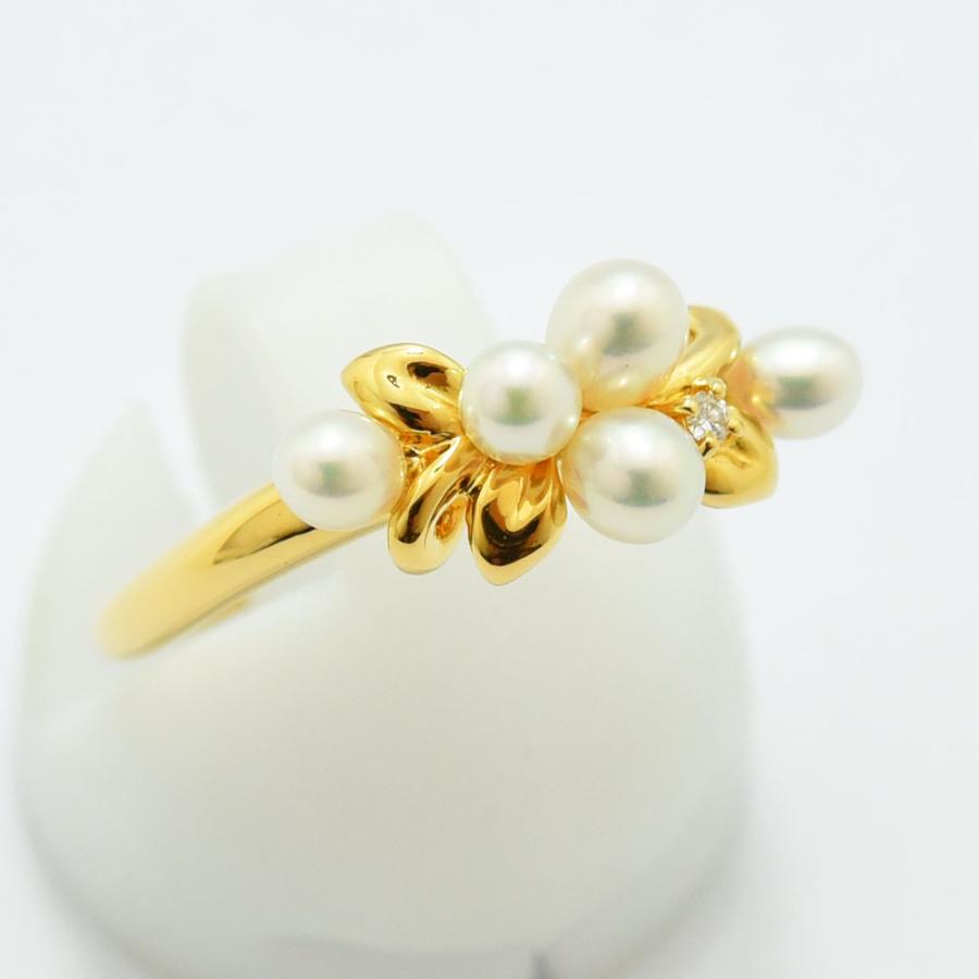 TASAKI（タサキ） リング 田崎 真珠 ダイヤモンド 0.01 パール K18 750