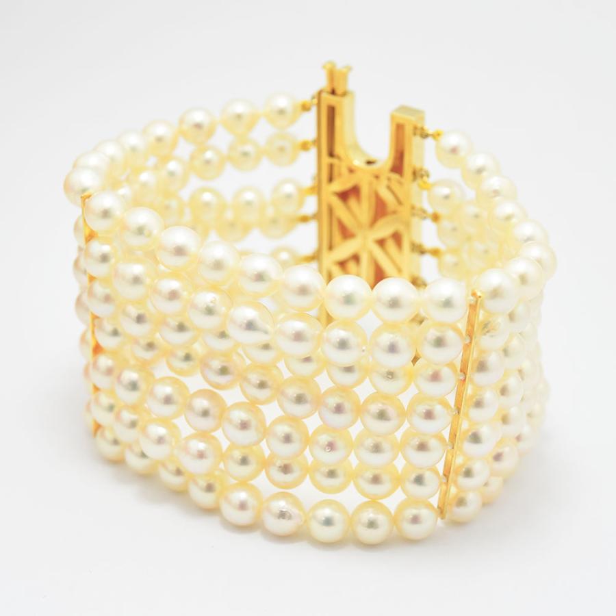MIKIMOTO（ミキモト） ブレスレット あこや真珠 約6.2~7.0mm パール