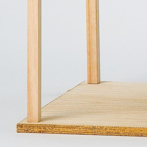 茶道具】 桐 山里棚 竹張砂摺 利休好写 小林幸斎作 棚-3 : 創業大正七