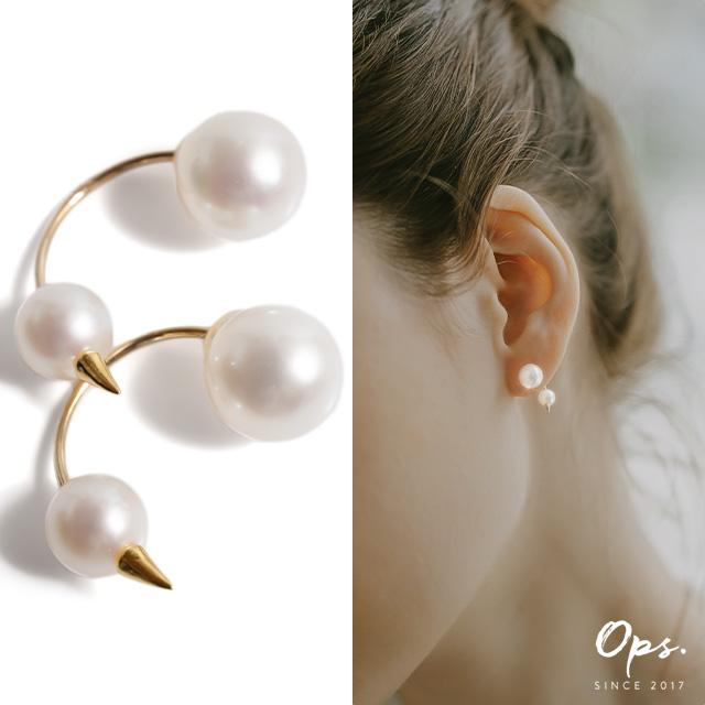 Ops.（オプス） ピアス パール パールピアス 18k アコヤ本真珠 18金