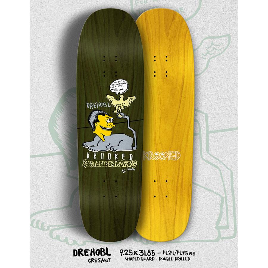 KROOKED（クルキッド） デッキ ブランド 9.25インチ ダン・ドレホブル