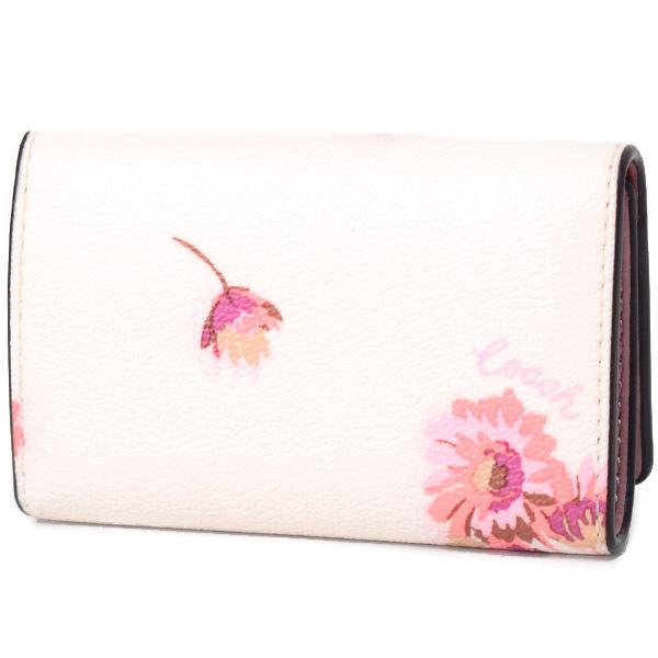 COACH（コーチ） キーケース コーティングキャンバス レザー フラワー