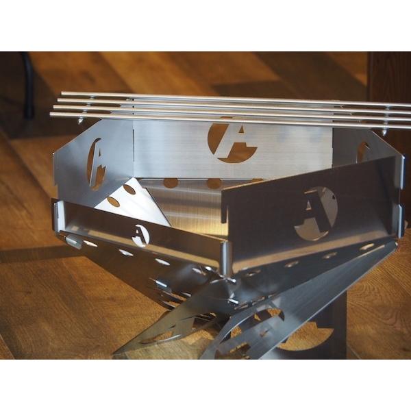 アシモクラフト asi_circle 低っ（1枚）おしゃれな焚き火を楽しみたい