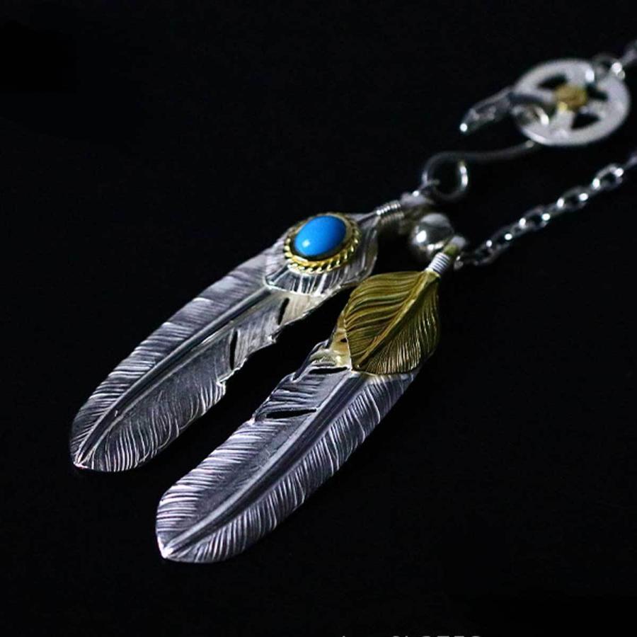 18金ハート特大フェザー上銀金縄TQ特大フェザーフェザーセット 現行