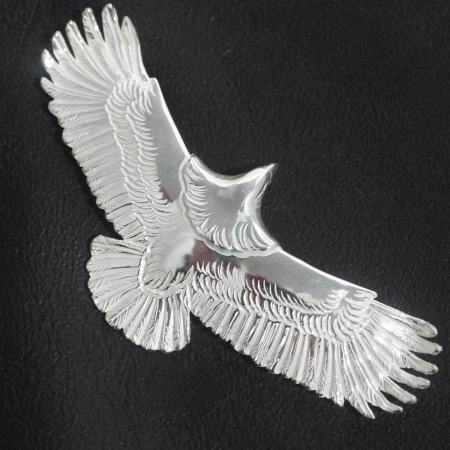 メンズ ネックレス ペンダント ペンダントヘッド 全銀大イーグル