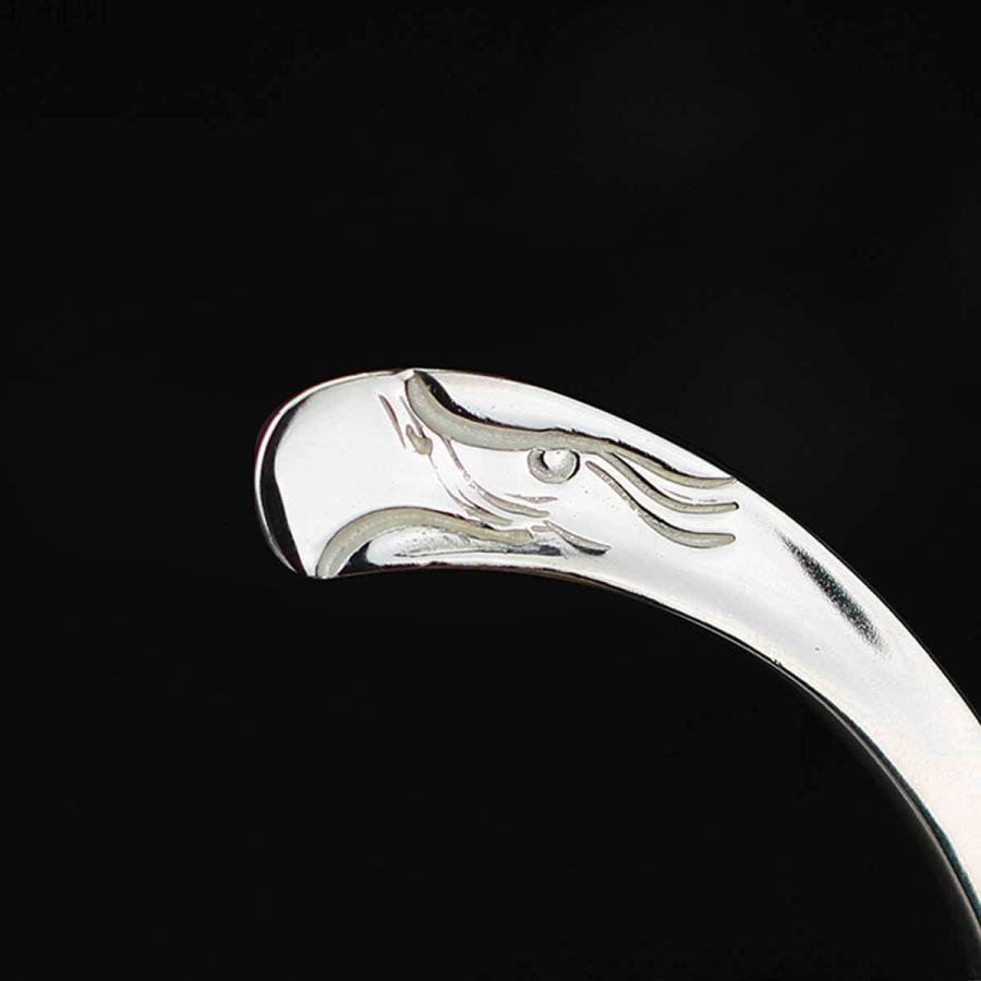 メンズ バングル ブレスレット 18金現行イーグル顔ブレス イーグル