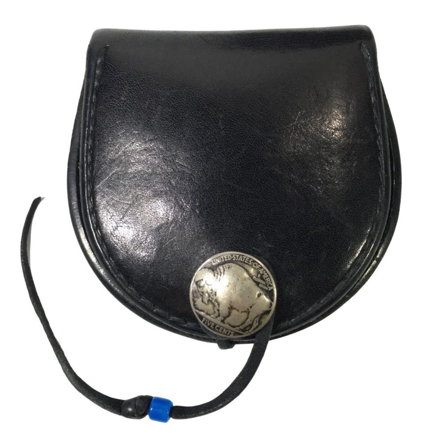 goro's（ゴローズ） 丸型小銭入れ コインケース ブラック 黒