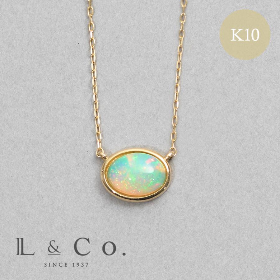 Jewel closet by L&Co. ネックレス レディース オパール K10 10金 10K