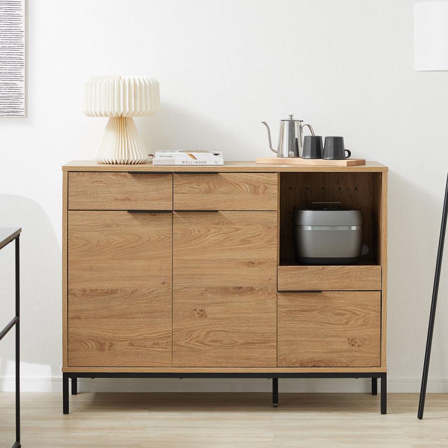 LOWYA（ロウヤ） キッチン収納 キッチンキャビネット 食器棚 キッチン