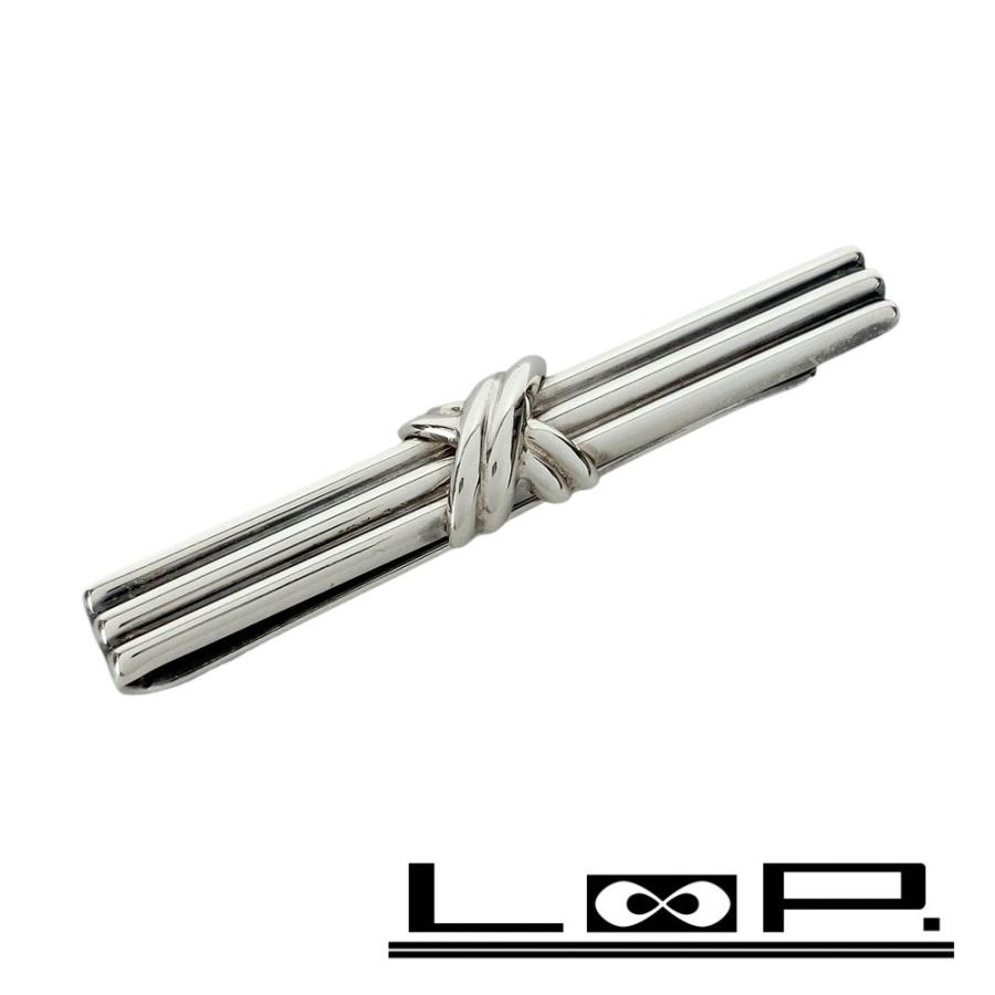 □美品□ ティファニー シグネチャー ネクタイピン シルバー SV925