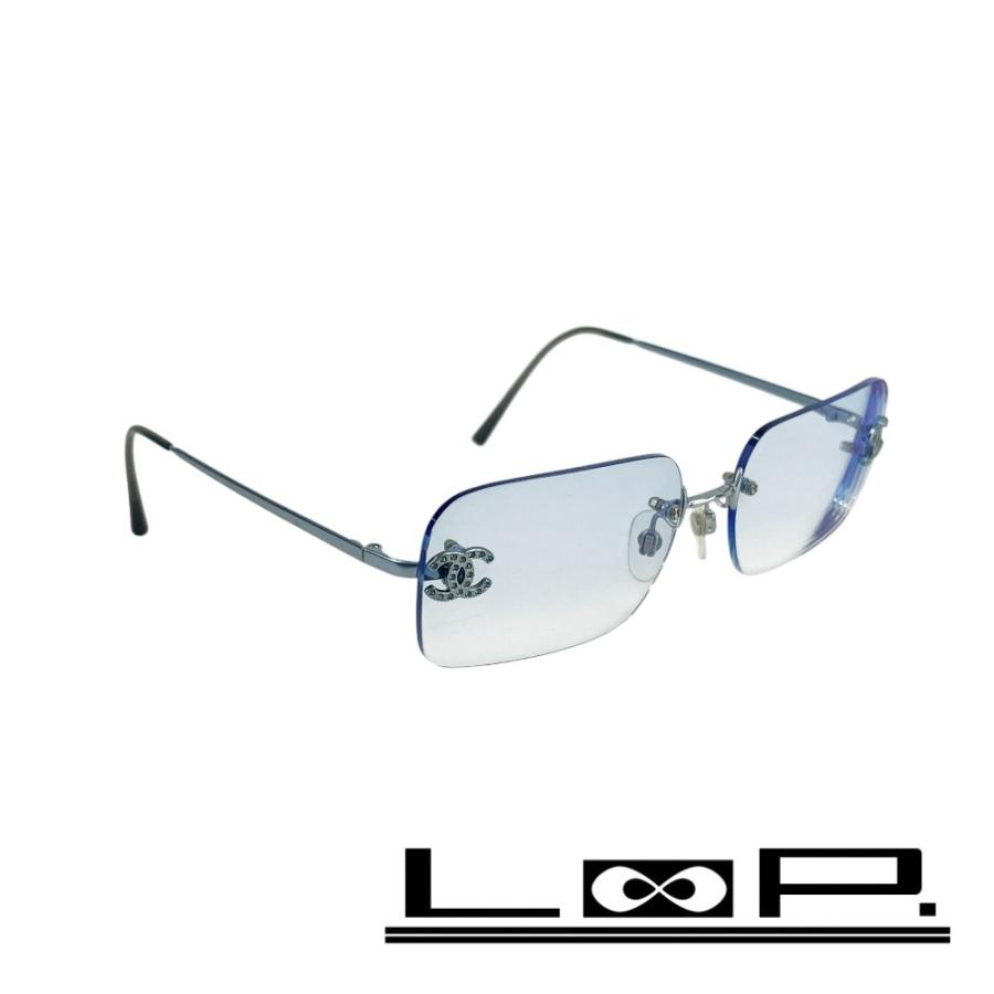 シャネル □美品□ ココマーク サングラス 眼鏡 メガネ リムレス