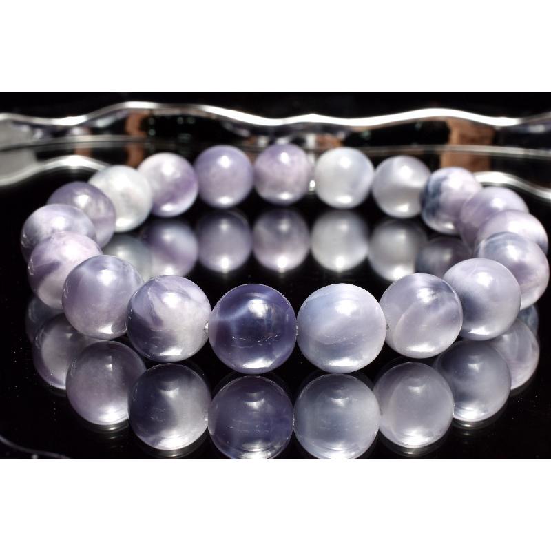 1点物】AAA希少◇人気アイテム パープルラリマー 10.5mm ブレスレット