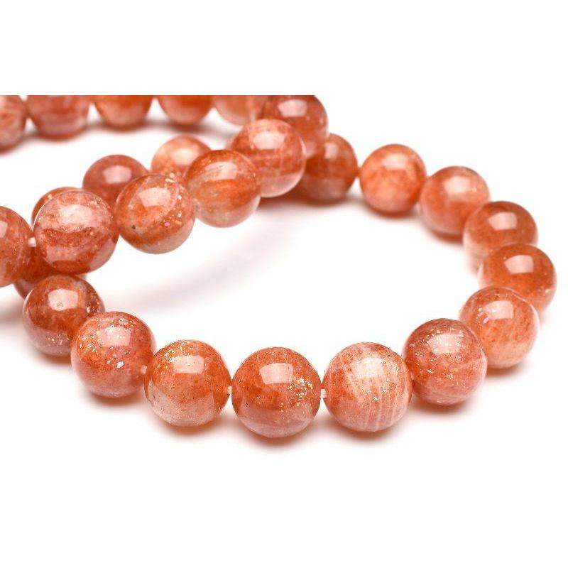 AA+ マイカサンストーン 8mm ブレスレット 1個売り _RB27-8 : ラトリエ