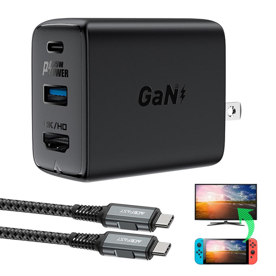 AceFast ACEFAST 任天堂Switch HDMI 変換アダプター TYPE-C 充電器 3