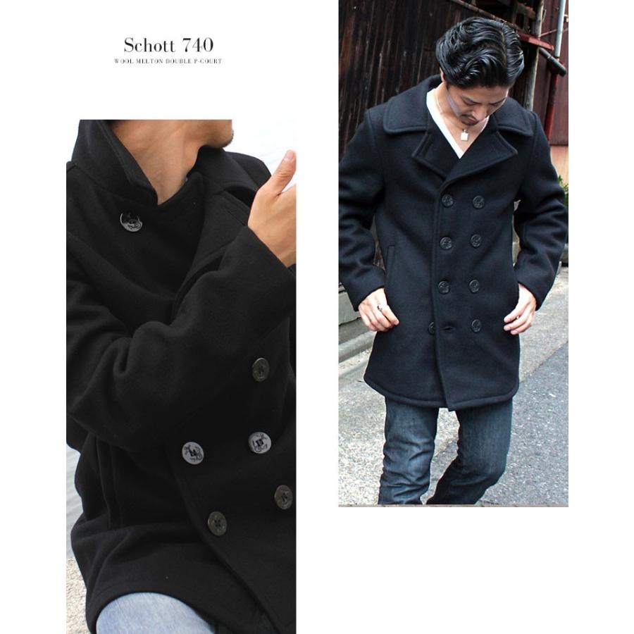 Schott N.Y.C（ショット） Schott ウールメルトン Pコート 740 コート